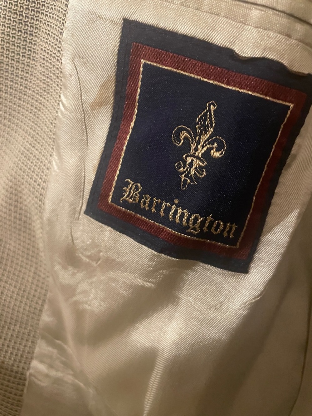 Barrington Blazer with Navy & Burgundy Crest